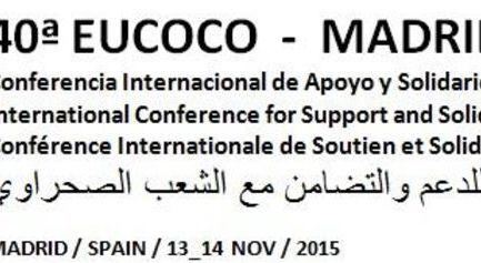 Resoluci&oacute;n final 40&ordf; Conferencia internacional de apoyo y solidaridad con el Pueblo Saharaui (EUCOCO)