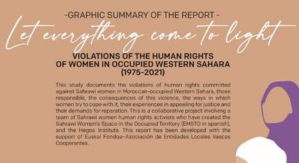 Derechos humanos en el Sáhara Occidental: conociendo la verdad de las víctimas saharauis e impulsando procesos de acompañamiento desde un enfoque psicosocial y de género
